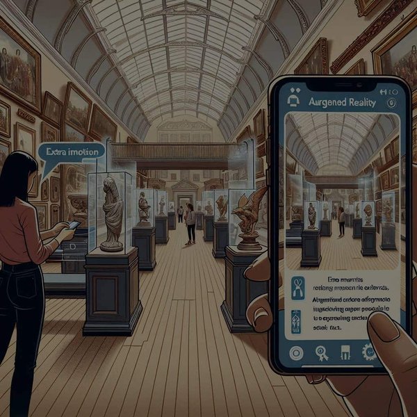 How can augmented reality apps enhance the UK's museum and gallery experiences?